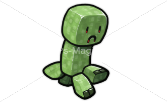 Рендер: Minecraft Cartoon Creeper